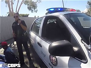 smash the Cops - white lady cop fucked by 3 BBCs