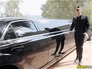 Jessa Rhodes plumbed in the limo